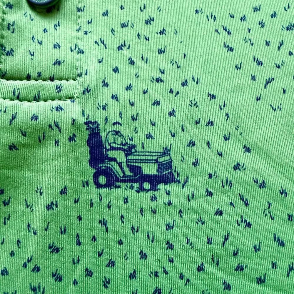 William Murray Just A Trim Polo Mens Medium Green‎ Golfing Polo
